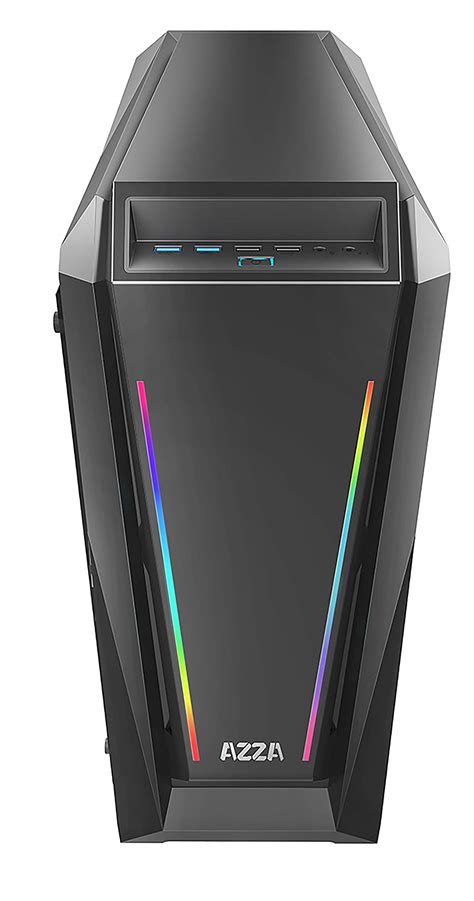 Buy Azza Chroma 410a Mid Tower Pc Case W 2x Prisma Drgb Fans Csaz