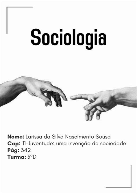 Capa Para Trabalho De Sociologia Sociologia Capas De Trabalhos