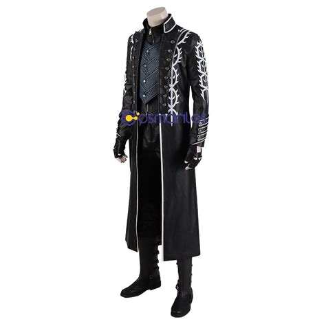 Vergil Cosplay Costumes Devil May Cry 5 Vergil Black Trench Coat