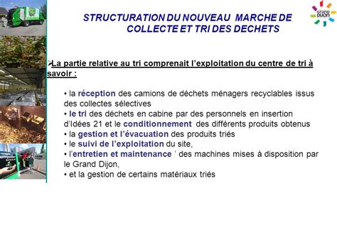 Structuration Du Nouveau Marche De Collecte Et Tri Des Dechets Ppt