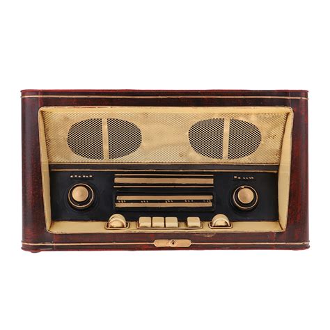 Decoraciones de Radio de hierro arte Retro nostálgico antiguo modelo