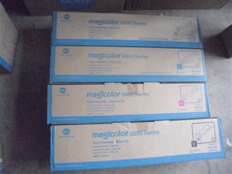 New 4 Genuine Konica Minolta Magicolor 8600 8650 Color Toner