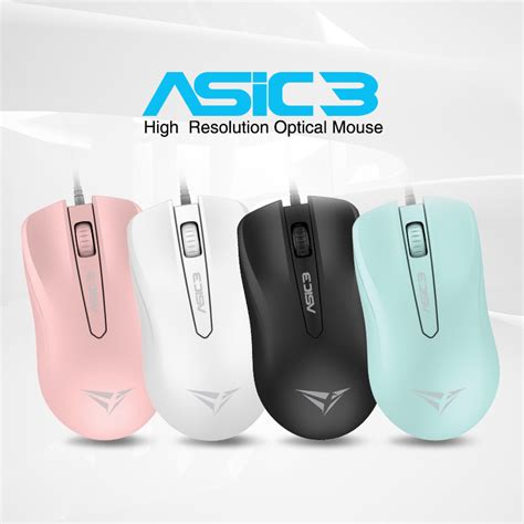 Alcatroz Asic 3 Wired Usb Mouse 1600 Cpi Ergonomic Design With High