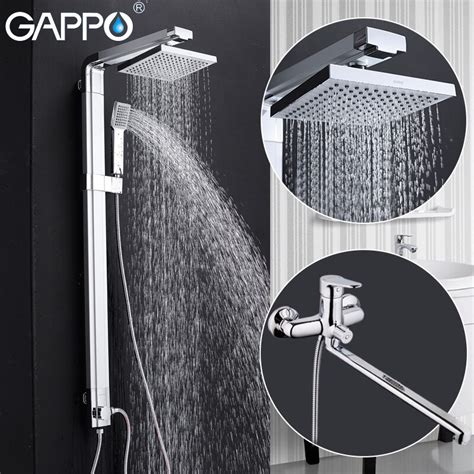 Gappo Shower Faucet Rainfall Bath Tub Taps Shower Mixer Tap Brass