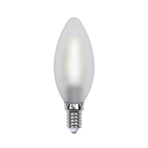 Лампа светодиодная филаментная Uniel E14 6W 3000K матовая LED-C35-6W/WW ...