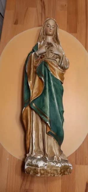 STATUE HEILIGE MARIA Mutter Gottes 42 Cm Heiligenfigur Madonna Skulptur