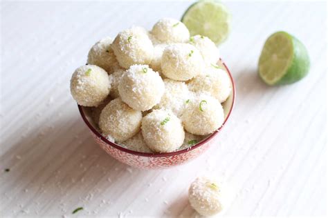 Truffes La Noix De Coco Chocolat Blanc Citron Vert Et Gingembre