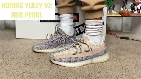 ADIDAS YEEZY 350 V2 ASH PEARL EARLY REVIEW ON FEET YouTube