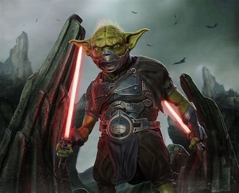 Dark Master Yoda (Star Wars) by Kurt Boutilier • /r/alternativeart ...