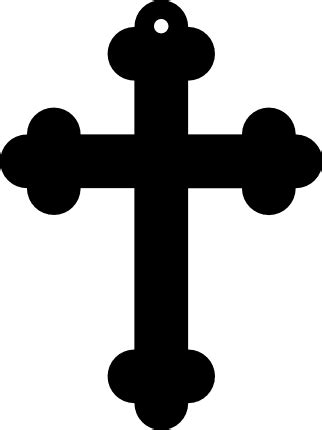 christian cross silhouette, religious free svg file - SVG Heart