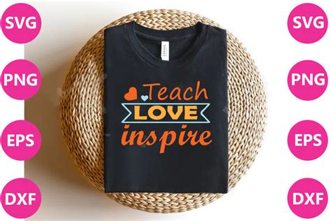 Teach Love Inspire Teacher Svg Graphic By Craft Home · Creative Fabrica