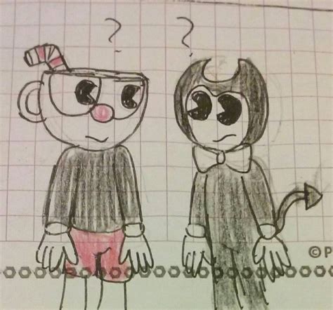 Cuphead Meets Bendy By Mariafangirl1998 On Deviantart