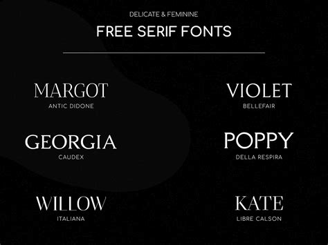 Serif Fonts On Behance