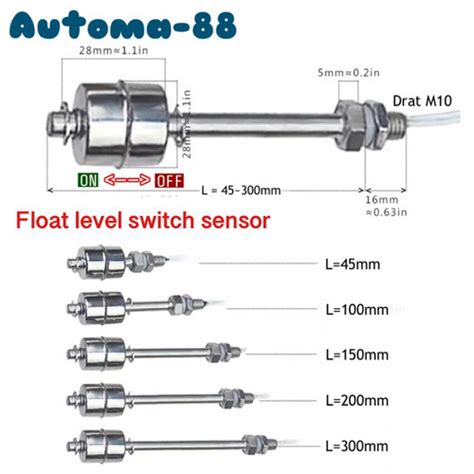 Jual Stainless Steel Water Level Float Switch Tank Sensor Air Radar