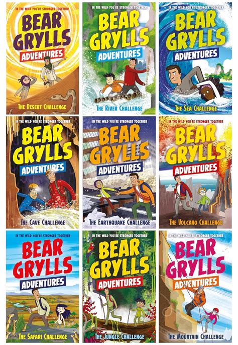 Bear Grylls Adventure Series 9 Books Collection Set Safari Challenge