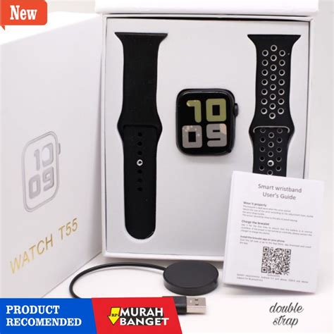 Jual Jam Digital Pria Terbaik Jam Tangan SMARTWATCH T55 T500 Double