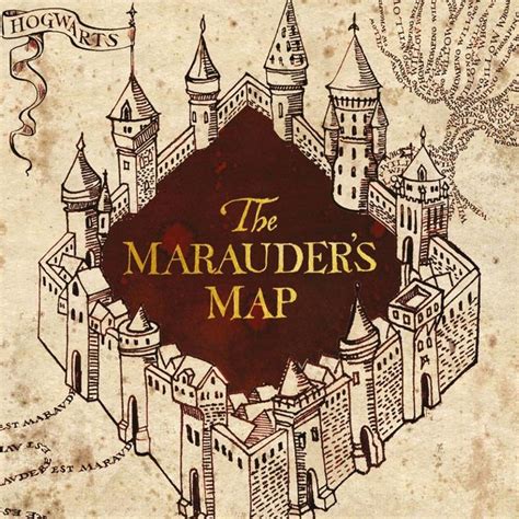 Carte Volets La Carte Du Maraudeur Minalima Harry Potter