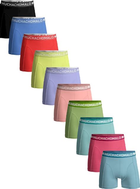 Muchachomalo Heren Boxershorts 10 Pack Normale Lengte Maat XXL 95