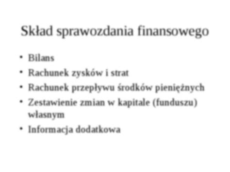 Analiza Bilansu Sk Ad Sprawozdania Finansowego Notatek Pl