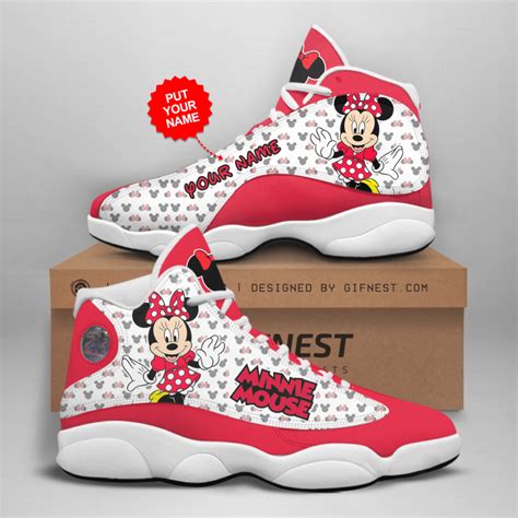 Minnie Mouse Jordan Personalized Shoes Minnie Mouse Customized Name