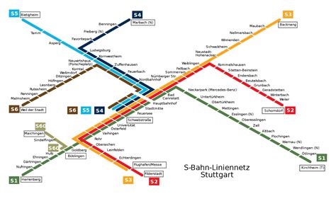 Большая карта метро города Штутгарт Штутгарт Германия Европа