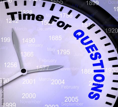 Time For Questions Concept Icon To Show Help And Advice 3d