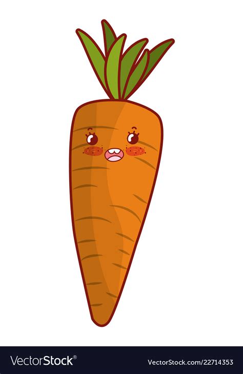 Cute carrot cartoon Royalty Free Vector Image - VectorStock