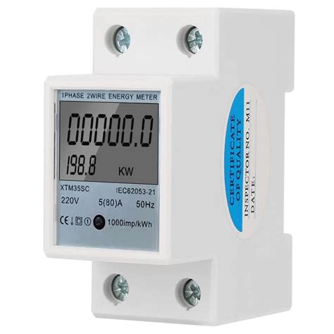 Buy DEWIN Single Phase Digital Energy Meter DIN Rail Electric Meter