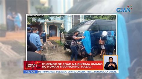 12 Menor De Edad Na Biktima Umano Ng Human Trafficking Nasagip Sa