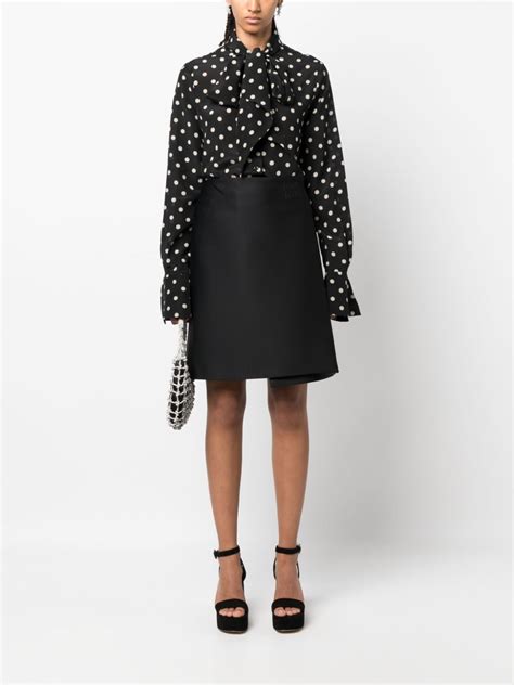 Nina Ricci Polka Dot Silk Blouse Farfetch