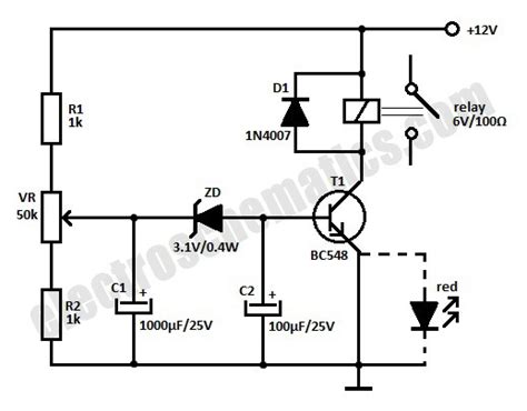 On Off Timer Relay Circuit Diagram