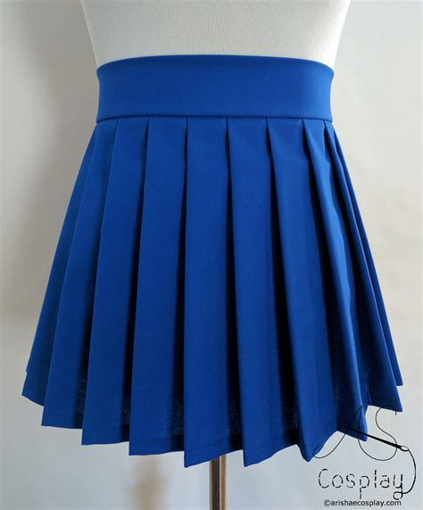 Pleat Skirt Anime Cosplay Custom Mini Skirt Knife Pleat Etsy