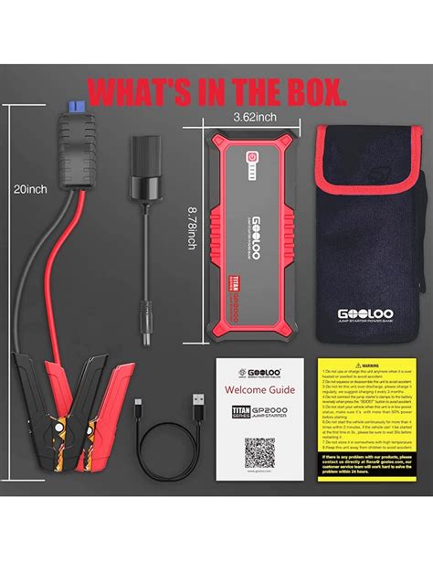 Gooloo Gp Avviatore Di Emergenza Per Auto Con Picco Di A Jump