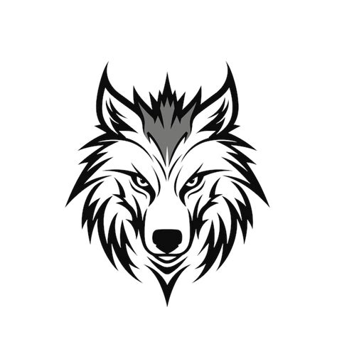 Premium Vector Wolf Face Vector Design Wolf Mascot Vector Art