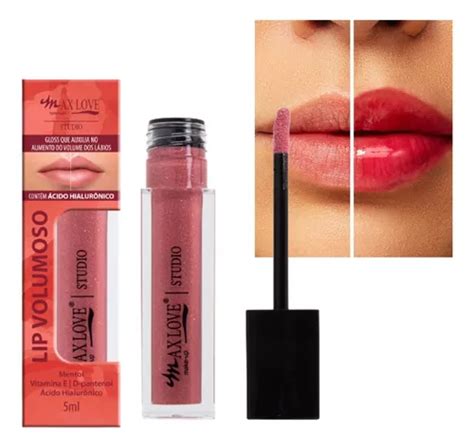 Gloss Lip Volumoso 3em1 Cor 14 Max Love 4ml Mercadolivre