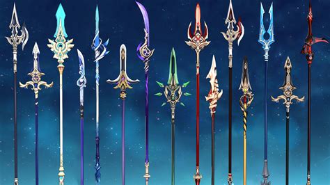 Artstation 50 Genshin Impact Inspired Spear 3d Models With Game Like Texture And Shading