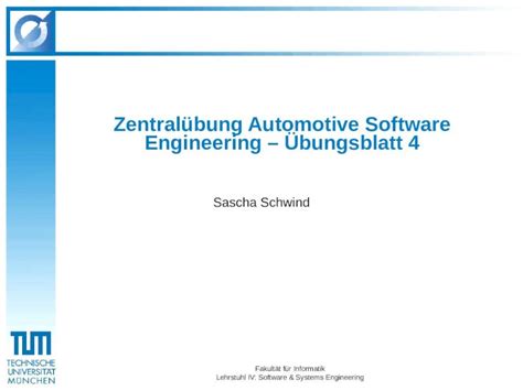 Ppt Fakult T F R Informatik Lehrstuhl Iv Software Systems