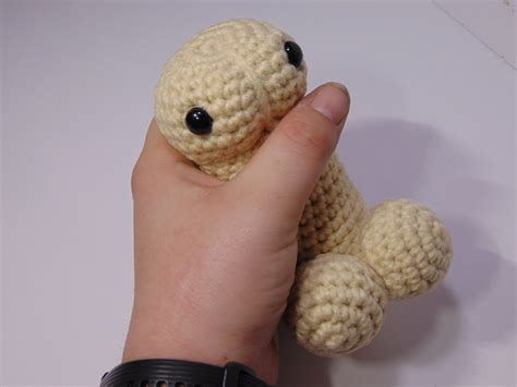 Crochet Penis Gag Toy Male Anatomy Adult Content Etsy