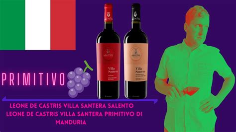 Primitivo Di Salento Vs Primitivo Di Manduria Leone De Castris Youtube