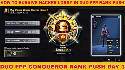 How To Survive Hacker Lobby In Duo Fpp Rank Push Duo Fpp Conqueror