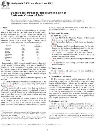 Astm D4373 022007 Standard Test Method For Rapid Determination Of