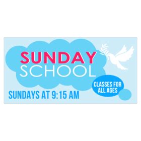 Promotional and Educational Sunday School Banners