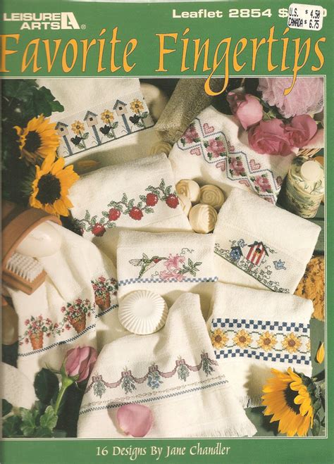 Favorite Fingertip Towels Cross Stitch Pattern Leisure Arts