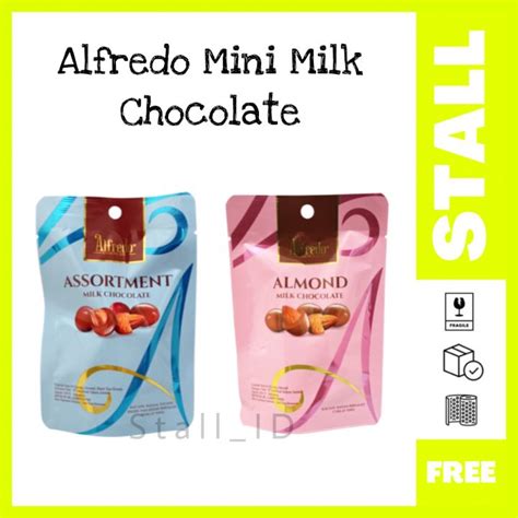 Coklat Alfredo Mini Pouch Almond Assortment Chocolate Lazada Indonesia