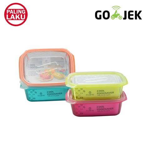 Jual Rectangular Food Saver Claris Kotak Makanan Plastik Ml