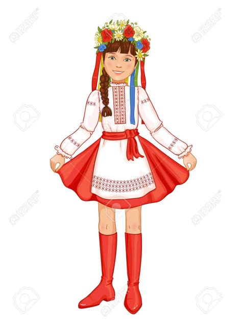 Украинский народный костюм рисунок - 71 фото
