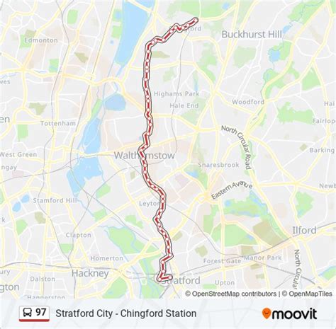 97 Route Schedules Stops Maps Chingford Station Updated