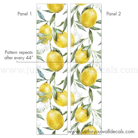 Lemon Wallpaper Kitchen Wallpaper Lemon Removable Wallpaper | Etsy