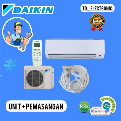 Jual Ac Daikin Flash Inverter 12 Pk Ftkq15uvm4 Unit And Pemasangan Shopee Indonesia