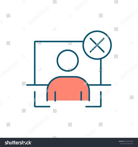 Fake Profile Rgb Color Icon Identity Stock Vector Royalty Free